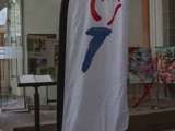 De vlag van 80 jaar vrijheid.